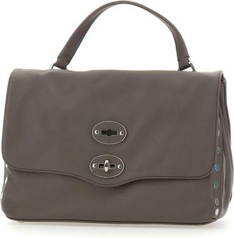 Zanellato Postina Saeta Small - Dames - Handtassen - Bruin - ONE Size - Leer - Tassen