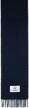 Marni Dark Blue Brushed Alpaca Blend Scarf