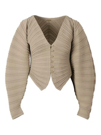 Cult Gaia Geribbeld vest - Bruin