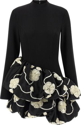 Rotate 3 D Flower Bubble Dress