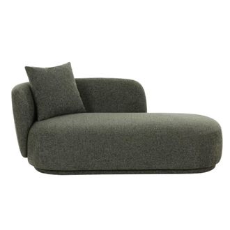Moloo Chaise longue de tela verde