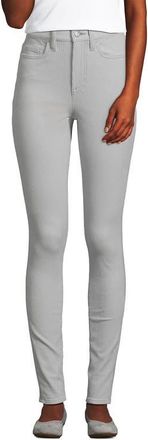 Lands End Slender High Rise Corduroy Skinny Pants in Light Mist at Nordstrom, Size 14