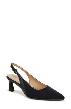 Naturalizer Tansy Slingback Pump in French Navy Faux Leather at Nordstrom Rack, Size 8.5
