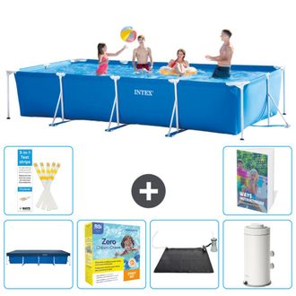 Intex Piscina Con Estructura Rectangular - 450x220x84 Cm - 7-piezas S103