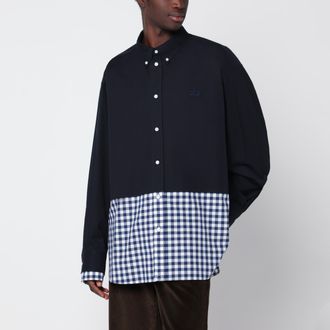 Loewe Navy blue double-layer cotton shirt