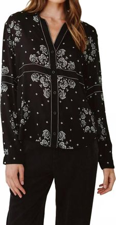 Bella Dahl Classic Button Down Bandana Shirt In Bandana Print
