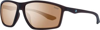 BMW Rechthoekige Zonnebril - Heren - Zonnebrillen - Bruin - ONE Size - Accessoires