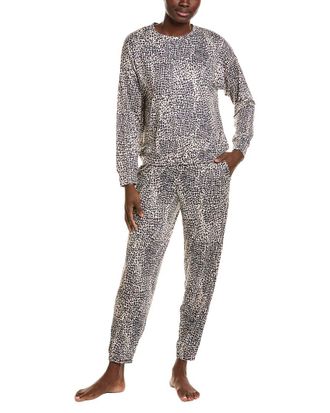 DKNY 2pc Long Sleeve Top & Jogger Sleep Set