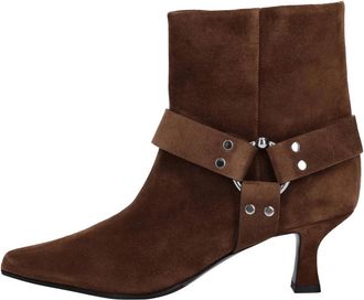 3Juin Laarzen Bruin - Dames - Laarzen met Hak - Bruin - 36 EU - Su&egrave;de - Schoenen