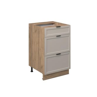 Vicco Mueble Bajo De Cocina Fame-line, Grisbeige, 50 Cm Sin Encimera