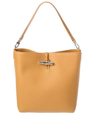 Longchamp Le Roseau Leather Hobo Bag