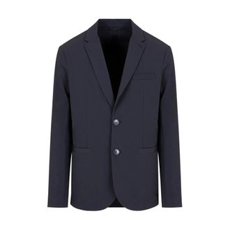 A|X Armani Exchange Heren, Jassen, Blauw, Maat: 2XS Linnen