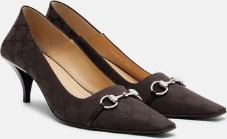 Gucci Vittoria GG canvas pumps