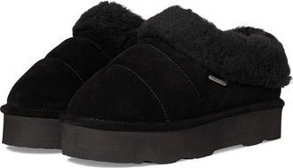 Bearpaw Ari Womens Slippers Black II : 12 M, Suede