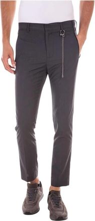 Daniele Alessandrini Jeans - Heren - Slim Fit Broeken - Grijs - S - Polyester - Broeken