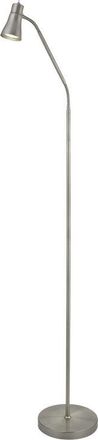 Searchlight Searchlight - Fusion - 1 Light Floor Lamp Satin Silver with Flexi Head, GU10