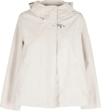 Fay Sand Hooded Front-Darts Polyester Parka