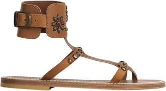 K.Jacques Caravelle Sandals - female - K.JACQUES - Flat Sandals - Brown - 5 UK - Shoes