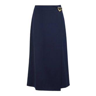 ottod'Ame Midi Rok - Dames - Midirokken - Blauw - S - Rokken