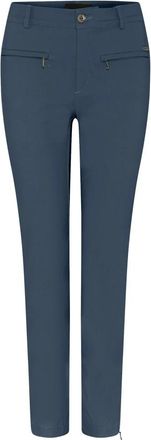 C.Ro Slim-fit Broeken - Dames - Slim Fit Broeken - Blauw - S - Leer - Broeken