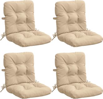 vidaXL Cojines Para Sillas De Respaldo Alto En 4 Piezas Vianen 4 Pcs Vidaxl