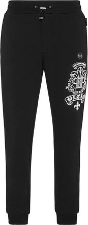 Philipp Plein Heren, Broeken, Zwart, Maat: 3XL Katoen