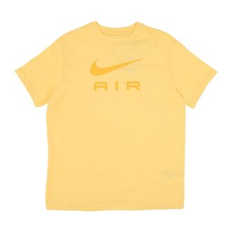 Nike Sportswear, female, Yellow, Size: S Air Tee Topaz Gold/White T-Shirt