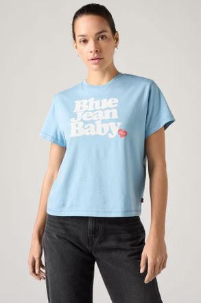 Levi's Camiseta Graphic Classic - Mujer - XL - Azul / Glacier Lake