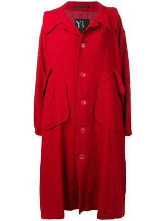 Yohji Yamamoto Cappotto monopetto - Rosso