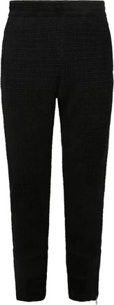 Givenchy Zwarte elastische taille broek - Heren - Sweatpants - Zwart - M - Katoen - Broeken