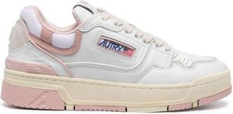 Autry Logo-Embellished Side Panels Leather Sneakers