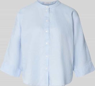 OPUS Bluse aus Leinen mit Trompeten&auml;rmeln Modell Fulis in Hellblau, Gr&ouml;&szlig;e 36