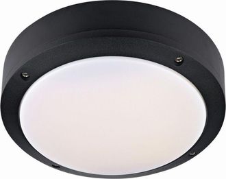 Markslöjd Luna - Plafoniera da esterno a led nera IP44 - Markslojd