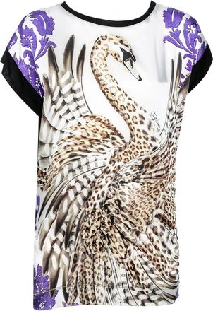Cavalli Top con stampa - Bianco