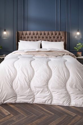 Snuggledown Retreat Indulgent Cotton 10.5 Tog All year Round Duvet in White | Size: Super King