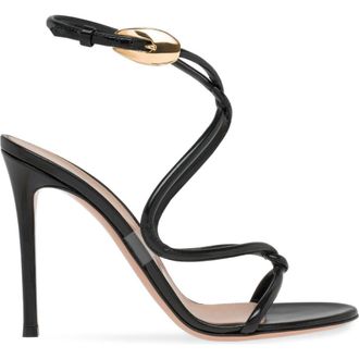 Gianvito Rossi Jungle Mamba Sandal in Black at Nordstrom, Size 37.5