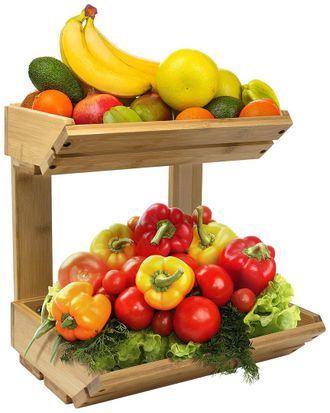 Sorbus Bamboo Fruit Storage Rack