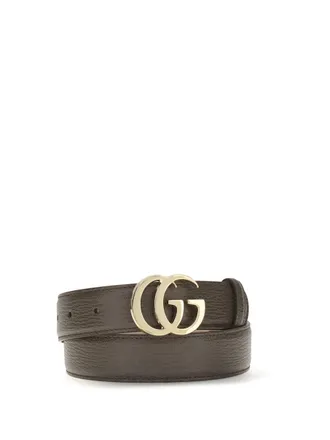 Gucci Grained Calf Leather Belt - Brown