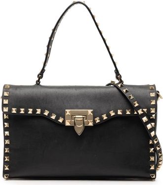 Valentino Pre-owned Valentino Small Leather Rockstud Single Handle Flap Ladies 7SKI4OP5Z5EF6XSR