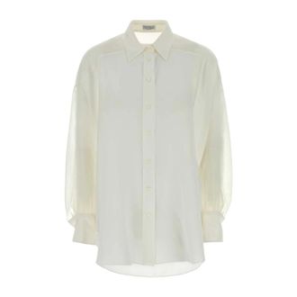 Brunello Cucinelli Shirt - female - Brunello Cucinelli - Shirts - White - M - Blouses & Shirts