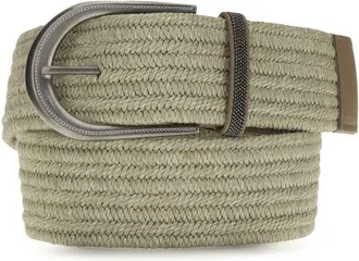 Brunello Cucinelli Beige Linen Regular Womens Belt