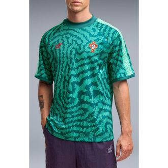 Puma x Portugal x Salehe Bembury King Jersey in Vibrant Green at Nordstrom, Size X-Large