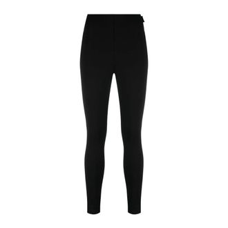 Moncler Leggings, female, Black, M, Black High-Waisted Performance Leggings
