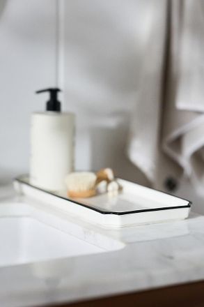 Anthropologie Piper Tipped Ceramic Bath Tray