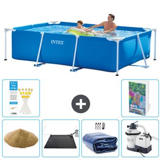 Intex Piscina Con Estructura Rectangular - 260x160x65 Cm - 7-piezas S69