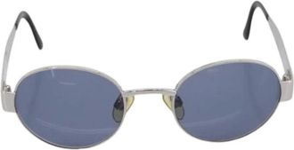 Chanel Pre-owned Metal Zonnebrillen - Dames - Vintage Accessoires - Grijs - ONE Size - Vintage