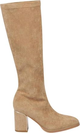 Alma En Pena Boot met blokhak - Dames - Laarzen met Hak - Beige - 37 EU - Schoenen