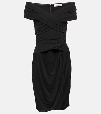 Diane Von Fürstenberg Miniabito in jersey con scollo bardot