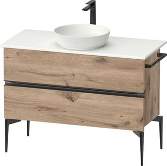 Duravit Duravit - Sivida Consola Mueble Bajo Lavabo, 2 Cajones, Tirador