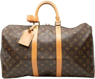 Louis Vuitton Pre-owned Weekend Bags, female, Brown, Size: ONE SIZE Pre-owned Keepall 45